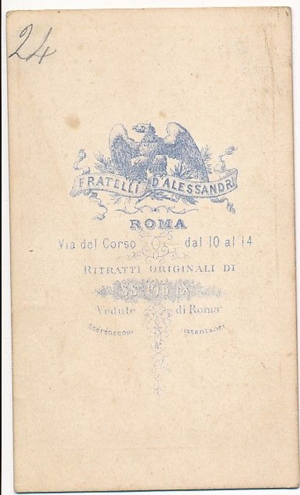 Cdv Portrait Militaire Zouave Pontifical Photo Fratelli 1870 