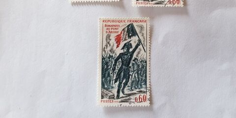 Timbre France Bonaparte au pont d'Arcole 1972   0.14 euro 0 Marseille 9 (13)