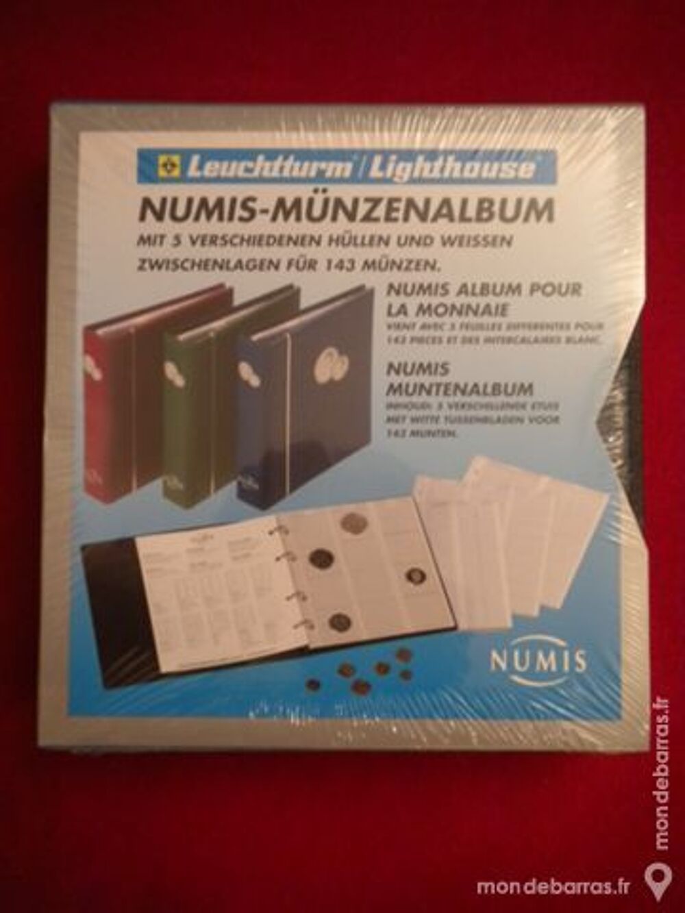 ALBUM " Numis " pour collection Pi&egrave;ces de Monnaies 