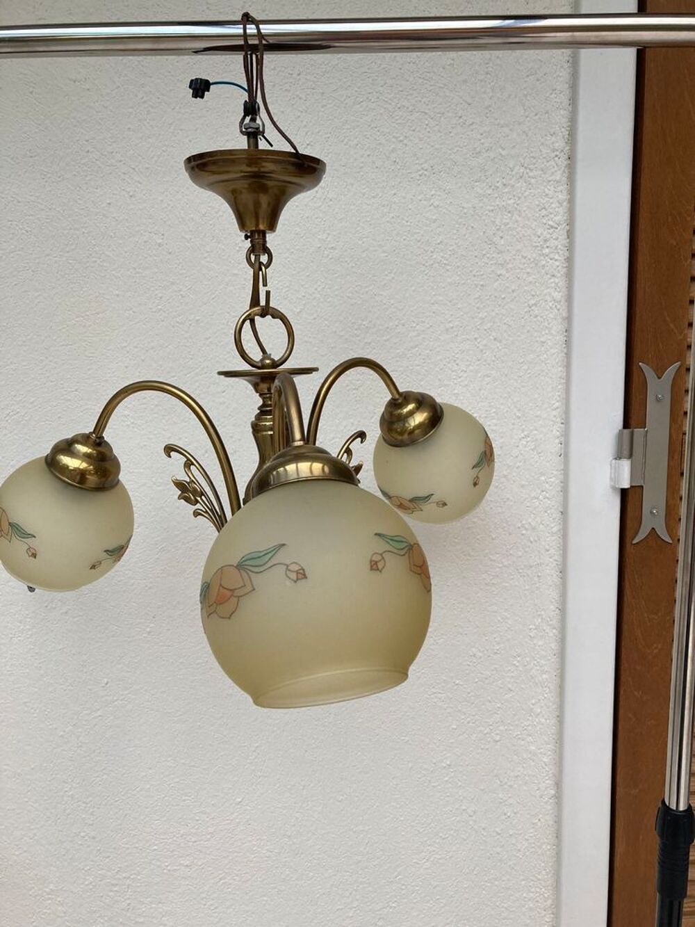 lustre en cuivre 3 branches Meubles