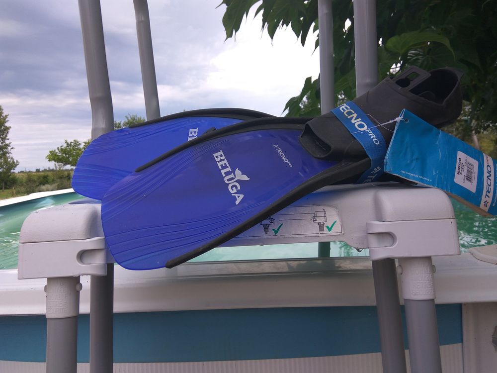 Palmes Tecno pro Beluga taille 31-33 Sports