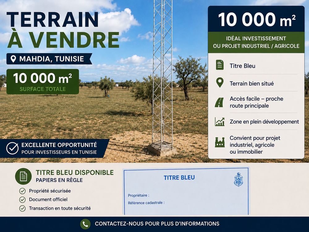 Vente Terrain à€ vendre €