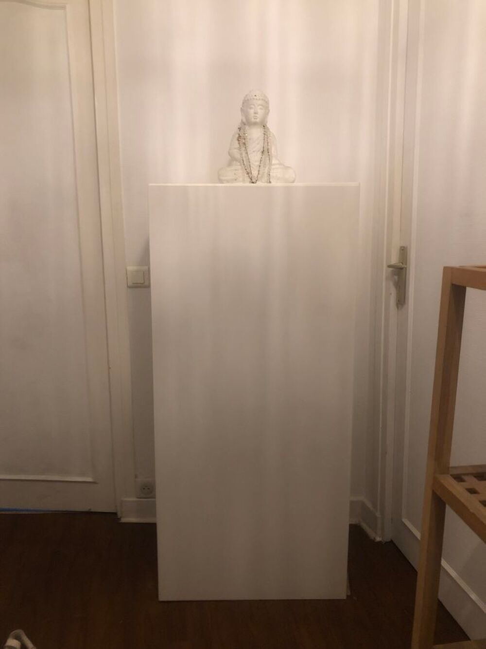 Meuble de rangement polyvalent blanc laqu&eacute; Meubles