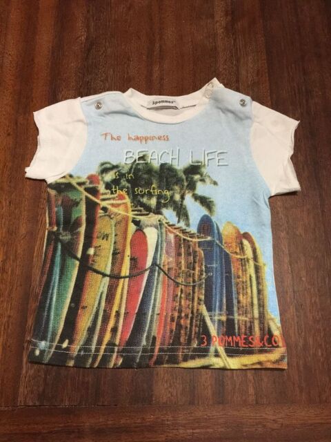 Tee shirt enfant garçon ´´ 3 Pommes ´´ 3 Saleilles (66)