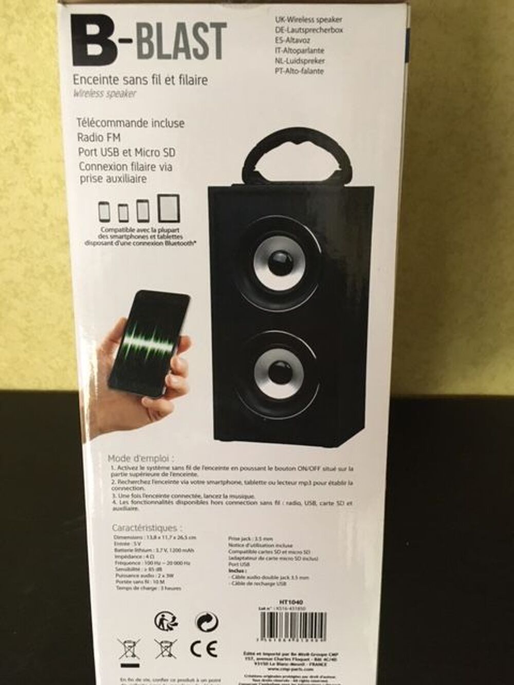 ENCEINTE SANS FIL NEUVE Audio et hifi