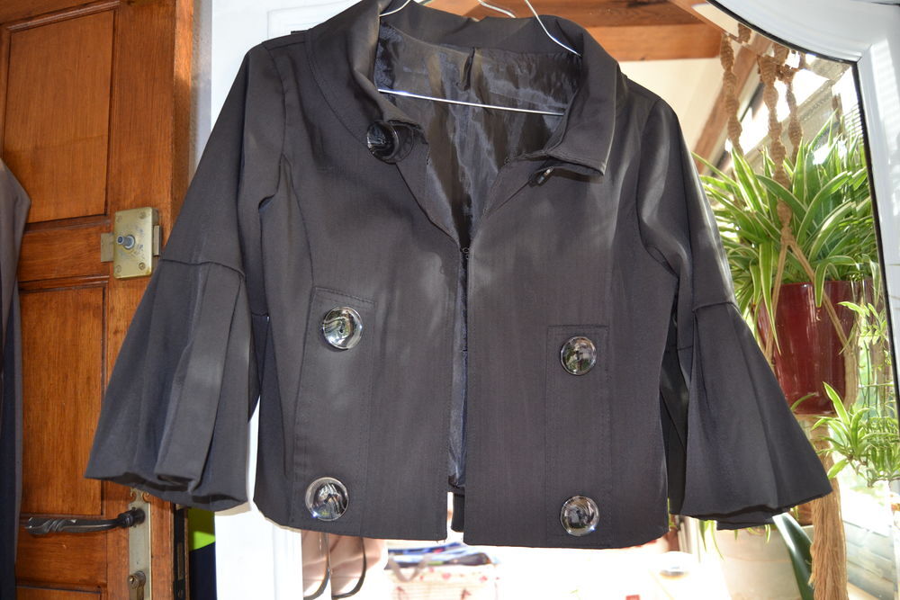 Veste courte noir Maroquinerie