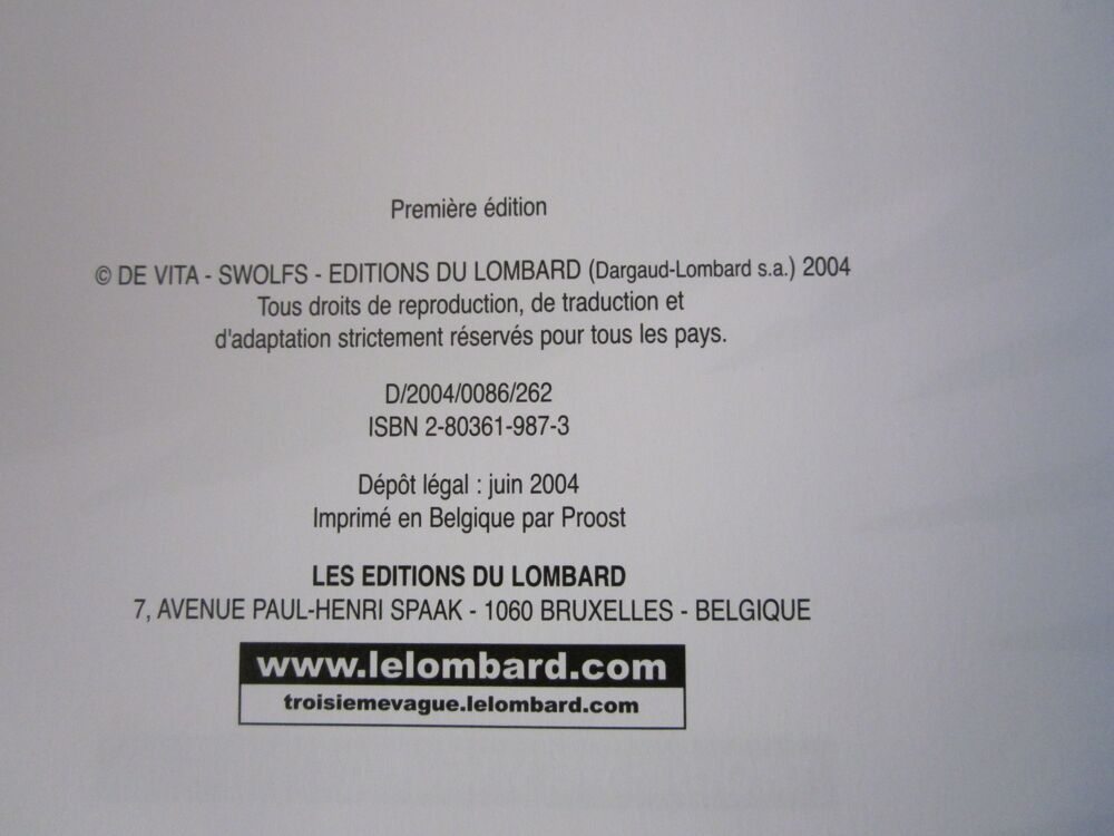  BD JAMES HEALER N&deg; 3 EDITION ORIGINALE Livres et BD