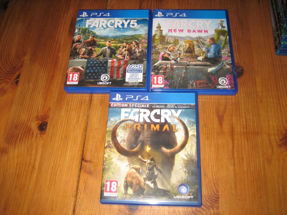 lot 3 jeux ps4 FAR CRY 5+ NEW DAWN + PRIMAL Consoles et jeux vidéos