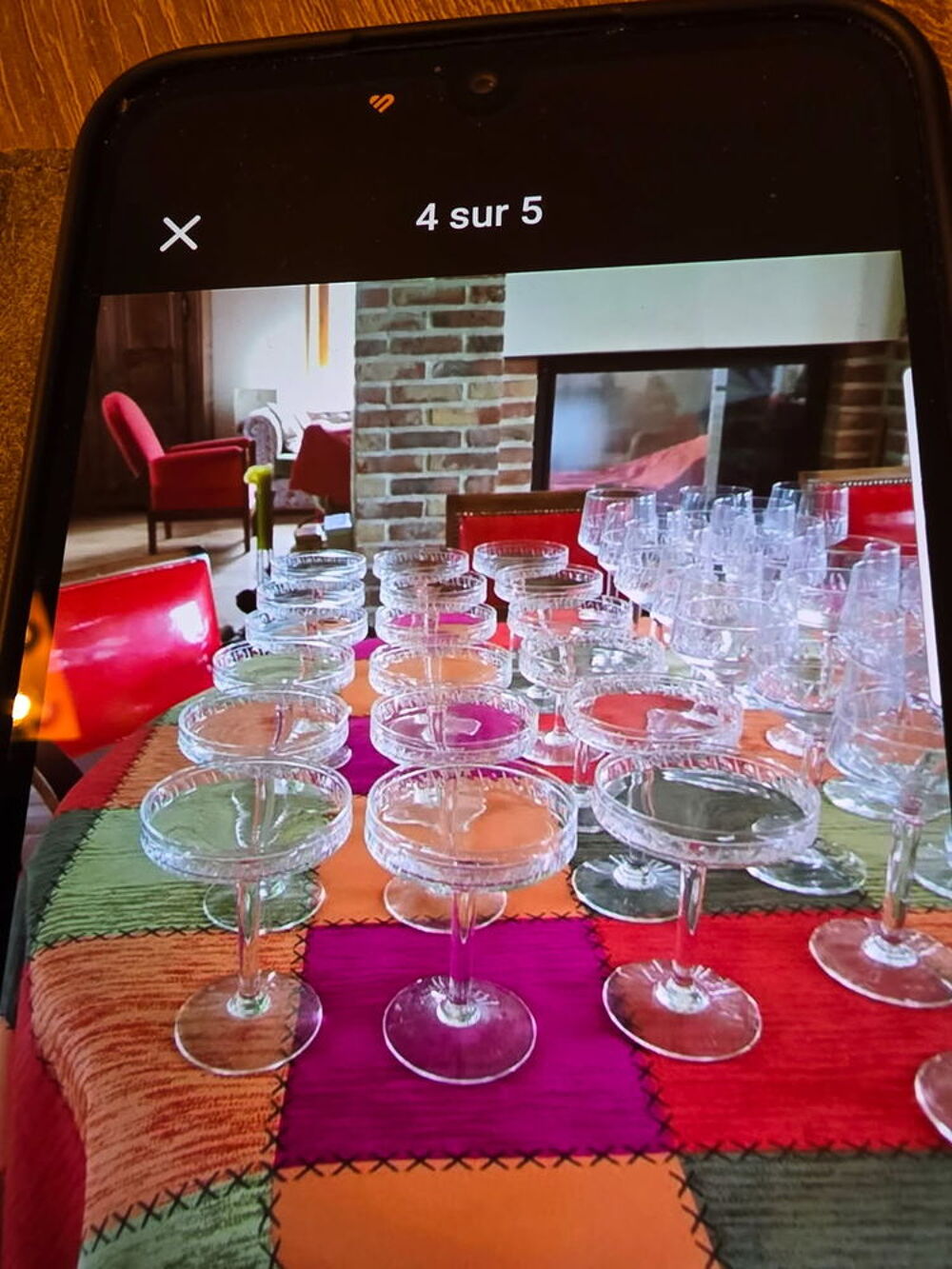 Service &agrave; verres en cristal Dcoration