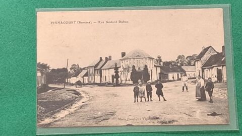 Cpa du 80 , VIGNACOURT - Rue Godard Dubuc. 7 Lucheux (80)