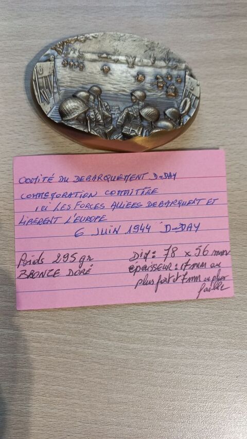 Mdaille comit du dbarquement  D-DAY 70 Bourges (18)