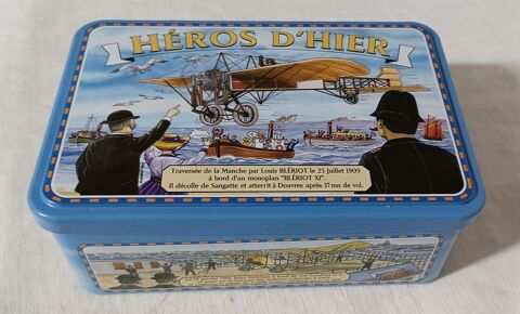 Bo�te � sucre ou g�teaux en m�tal ou d�coration H�ros d'hier 8 Chauriat (63)