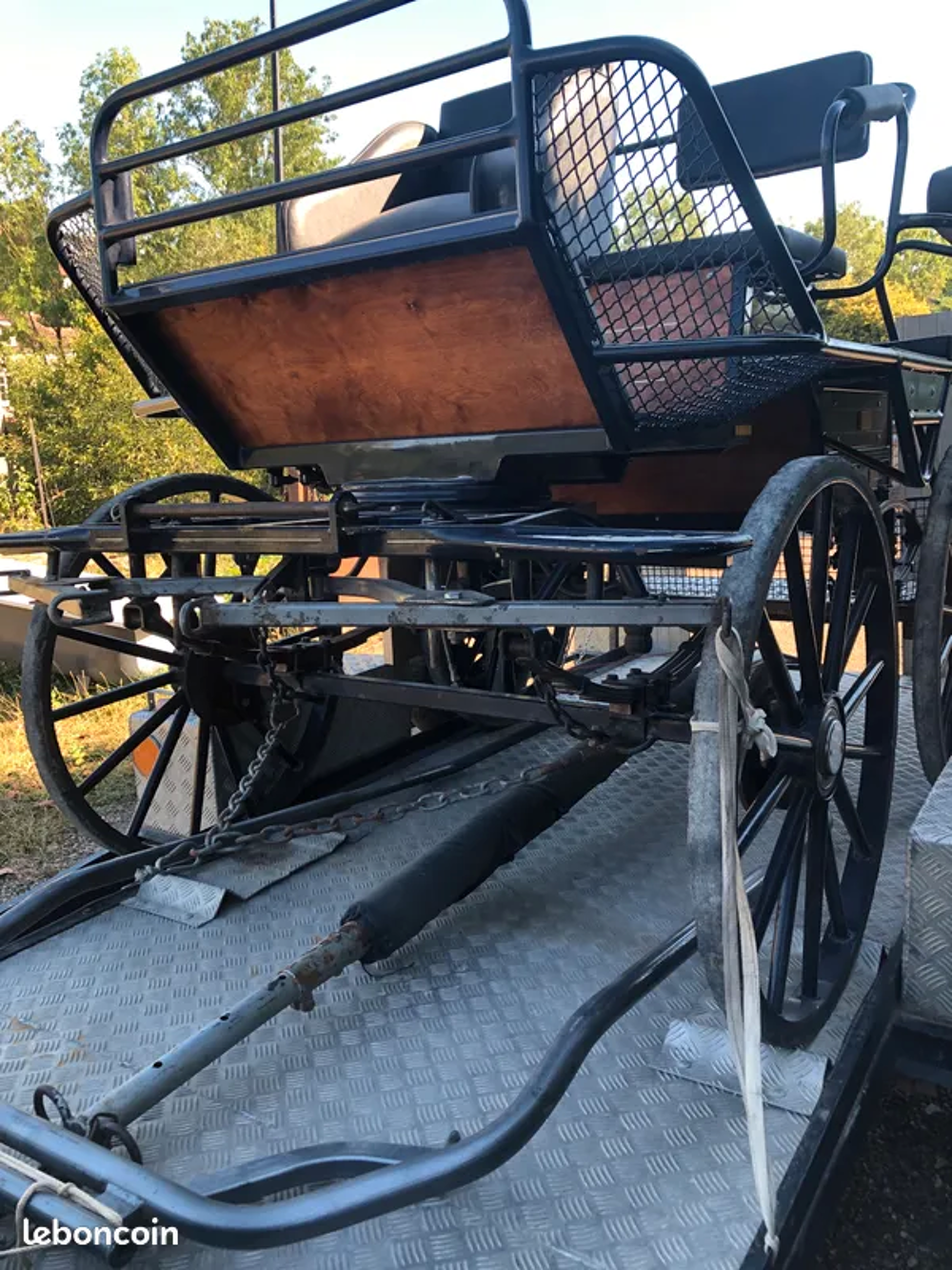 CALECHE VOITURE ATTELAGE CHEVAUX Sports