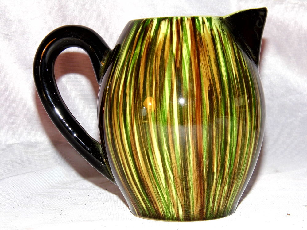 PICHET SAINT CLEMENT ann&eacute;es 50 CARAFE BARIOLE sign&eacute;e ST CLEMENT Décoration