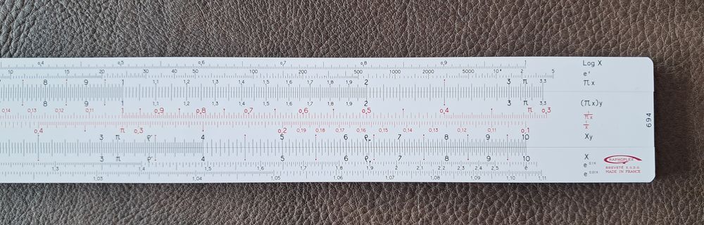 r&egrave;gle de calcul grapholex 694 avec &eacute;tui et notice Bricolage