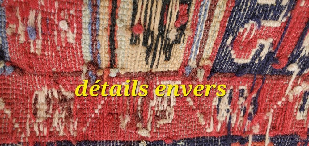 SOUMAK tapis laine nou&eacute; main Décoration