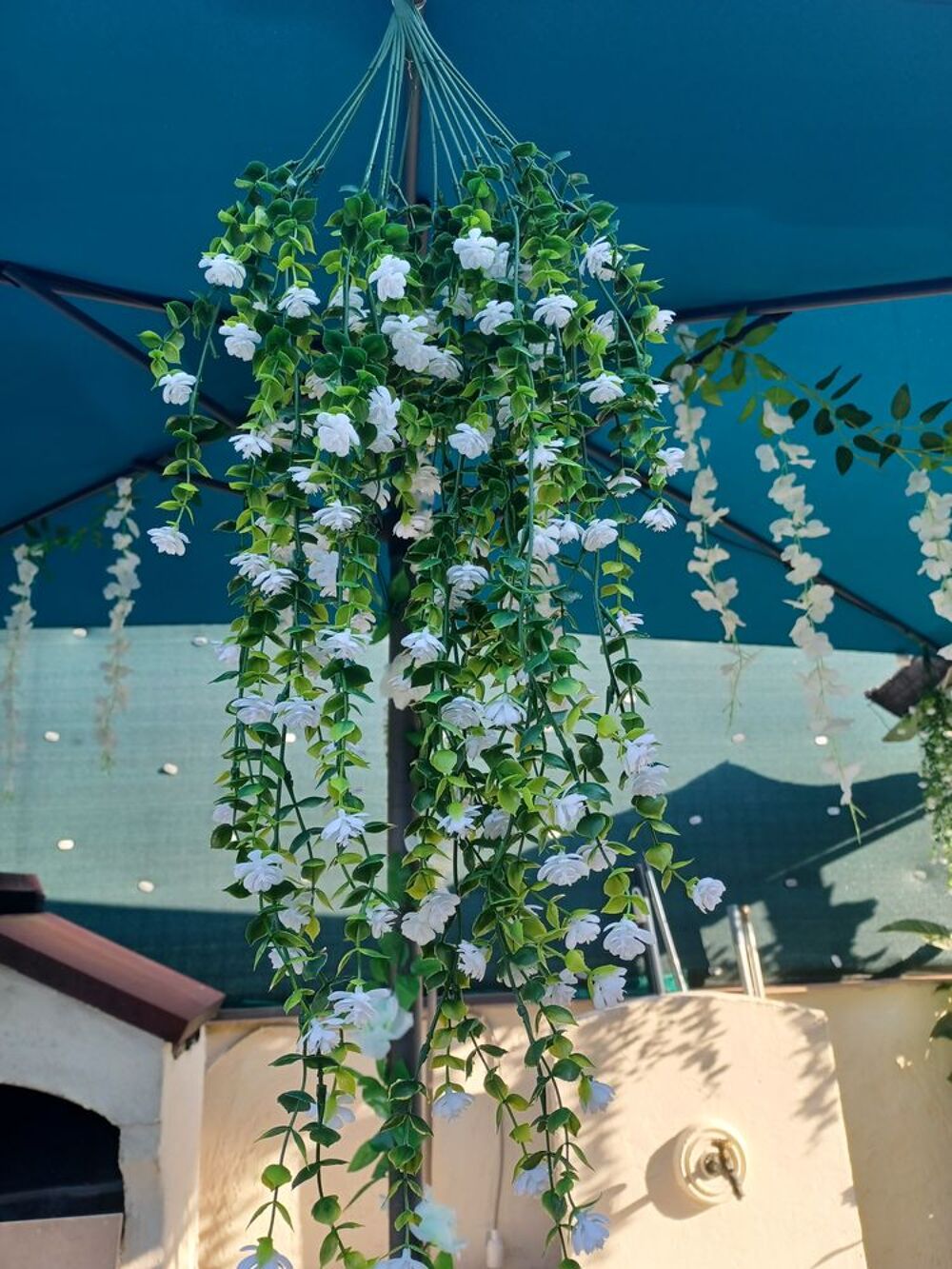 Lot de 58 pi&egrave;ces de guirlandes florales artificielles Décoration