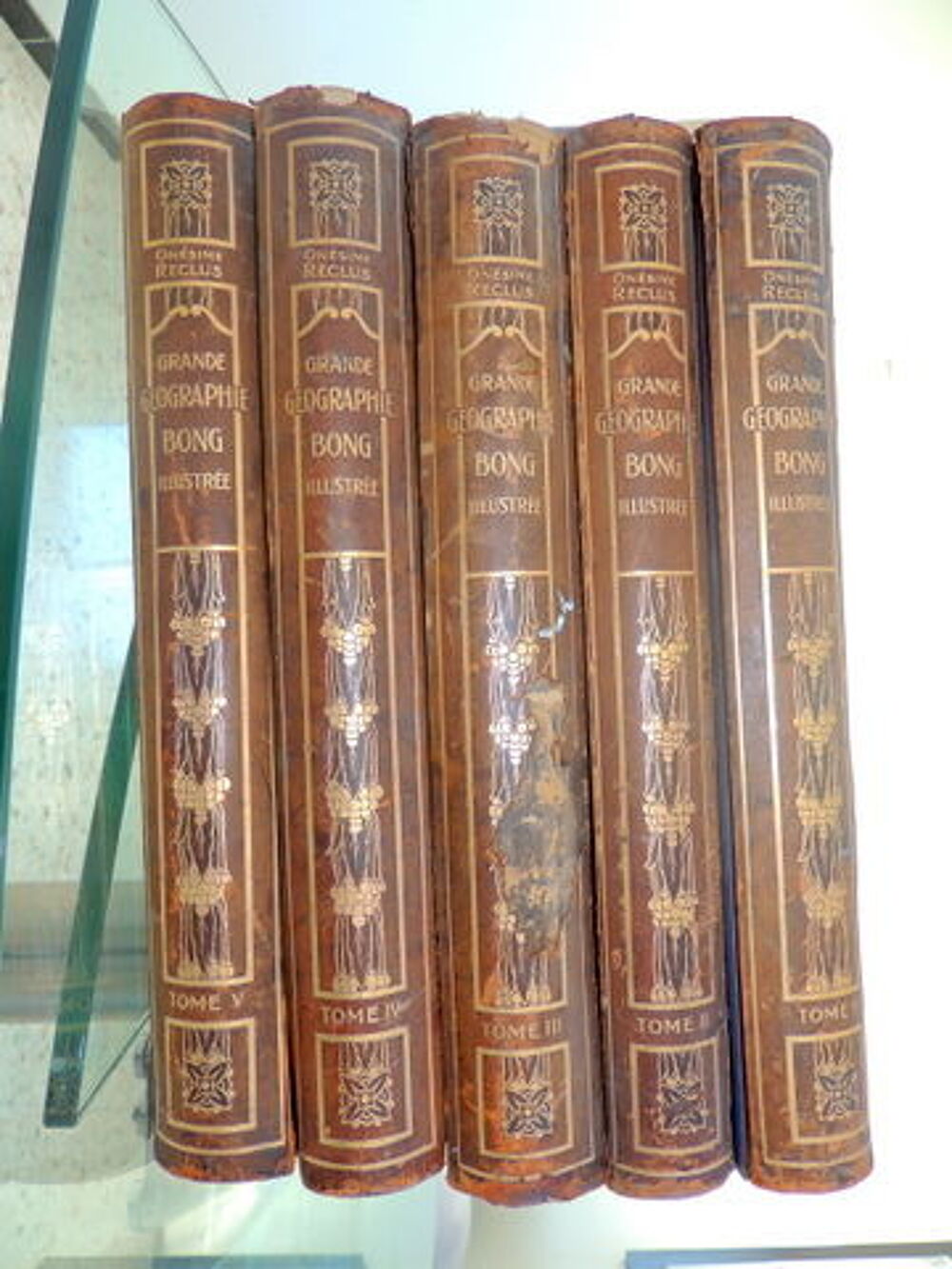 5 tomes grande geographie BONG Livres et BD