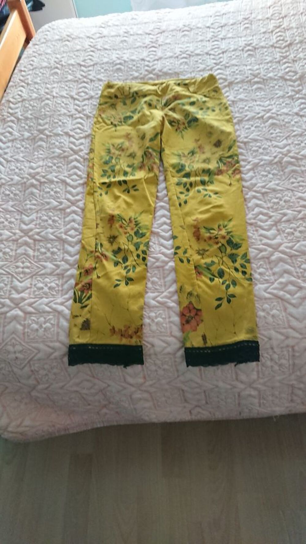 PANTALON A FLEURS Vtements