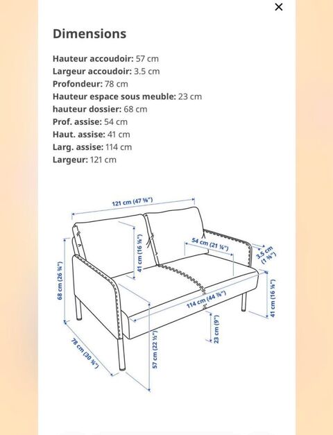 canap� GLOSTAD Lille (59)