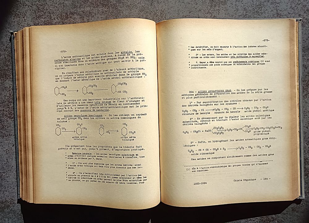 Livres anciens &agrave;‰cole Polytechnique 2 tomes CHIMIE 1922-1923 Livres et BD