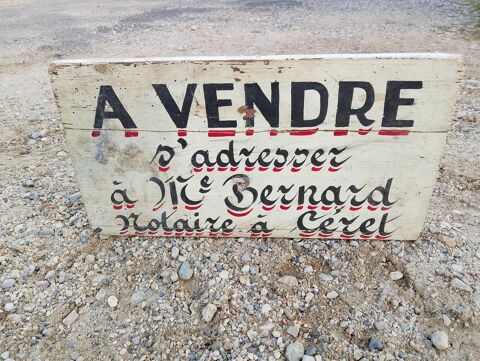 Panneau bois ancien immobilier notaire ceret 170 Saint-Jean-de-Fos (34)