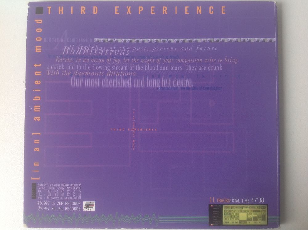 THIRD EXPERIENCE (IN AN) AMBIENT MOOD Envoi Possible
CD et vinyles