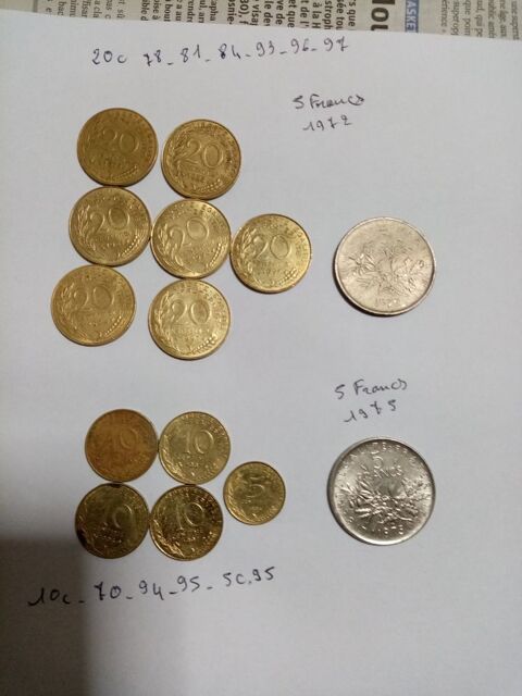 Lot de pices de monnaie 0 La Tour-du-Pin (38)