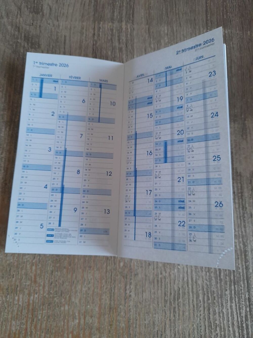 Recharge agenda de poche 2026 Livres et BD