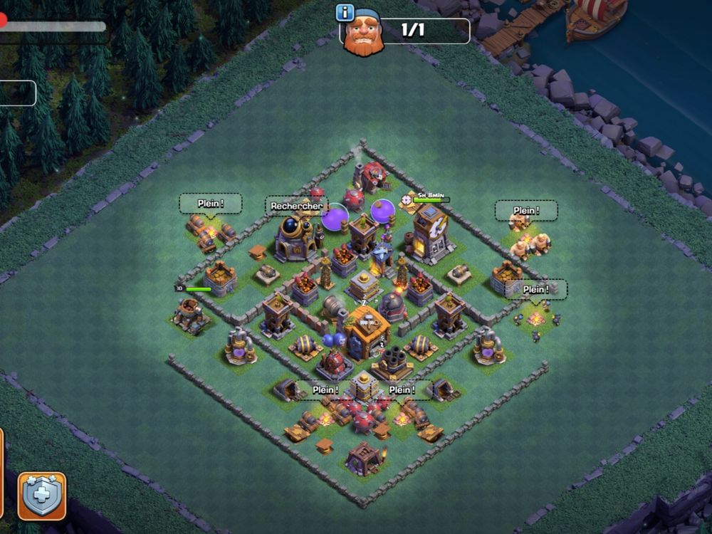 Compte clash of clans HDV12 max Heros 65/63/40 Consoles et jeux vidéos