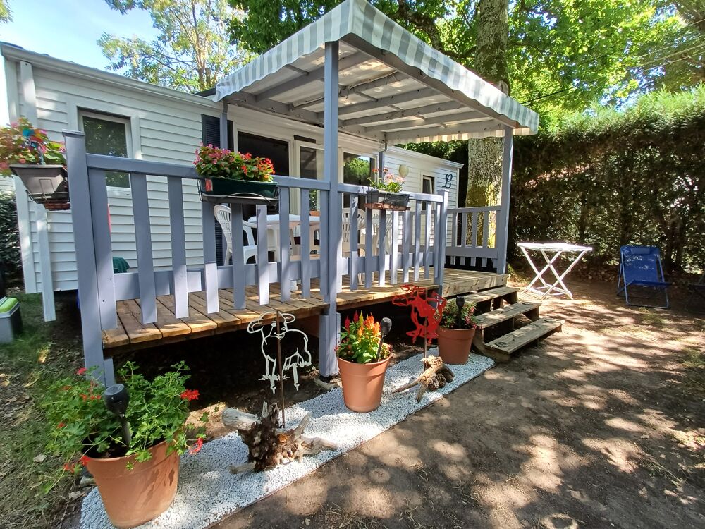  Mobil home sur parcelle ombragée dans camping 4*  Midi-Pyrénées, Saint-Nazaire-de-Valentane (82190)