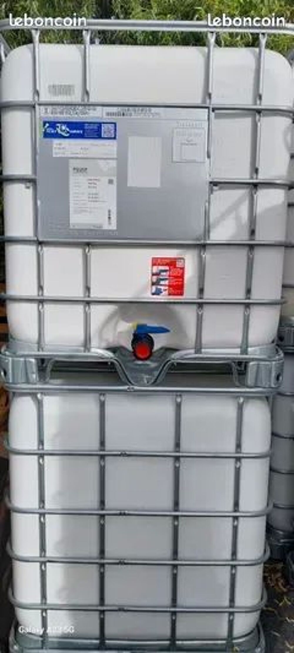 R&eacute;cup&eacute;rateur d'eau de pluie 1000 L ALIMENTAIRES anti algues Jardin