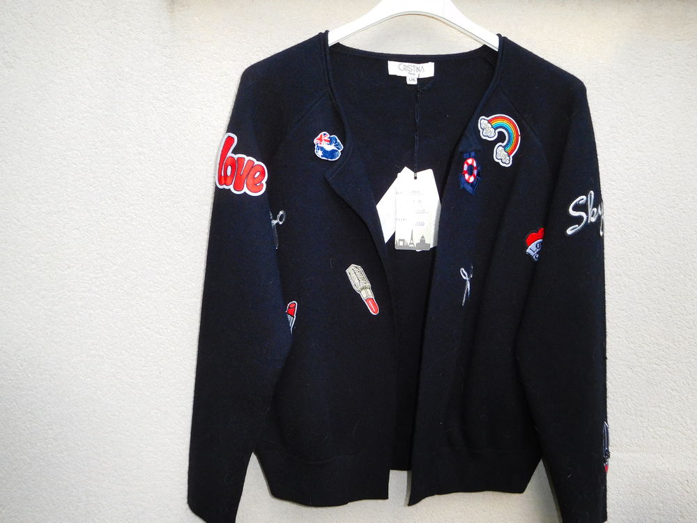 Belle veste neuve noire &eacute;paisse marque Christina Vêtements