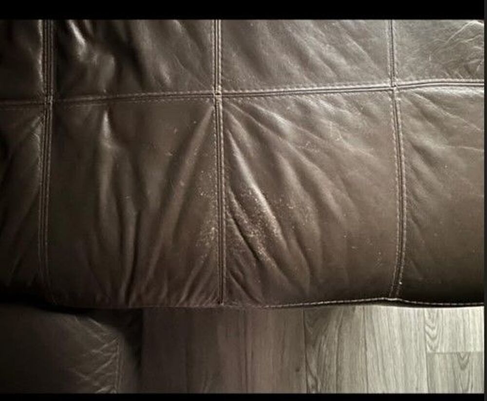&Eacute;l&eacute;gant canap&eacute; cuir convertible avec m&eacute;ridienne droite Meubles