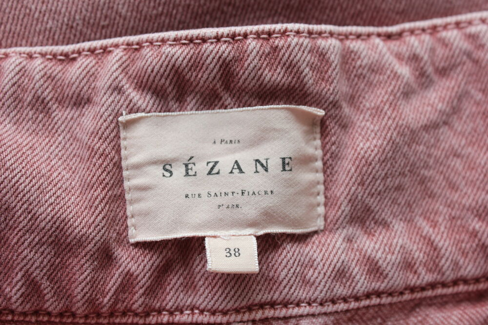 Pantalon ceintur&eacute; taille haute SEZANE T.38 Fr Vêtements
