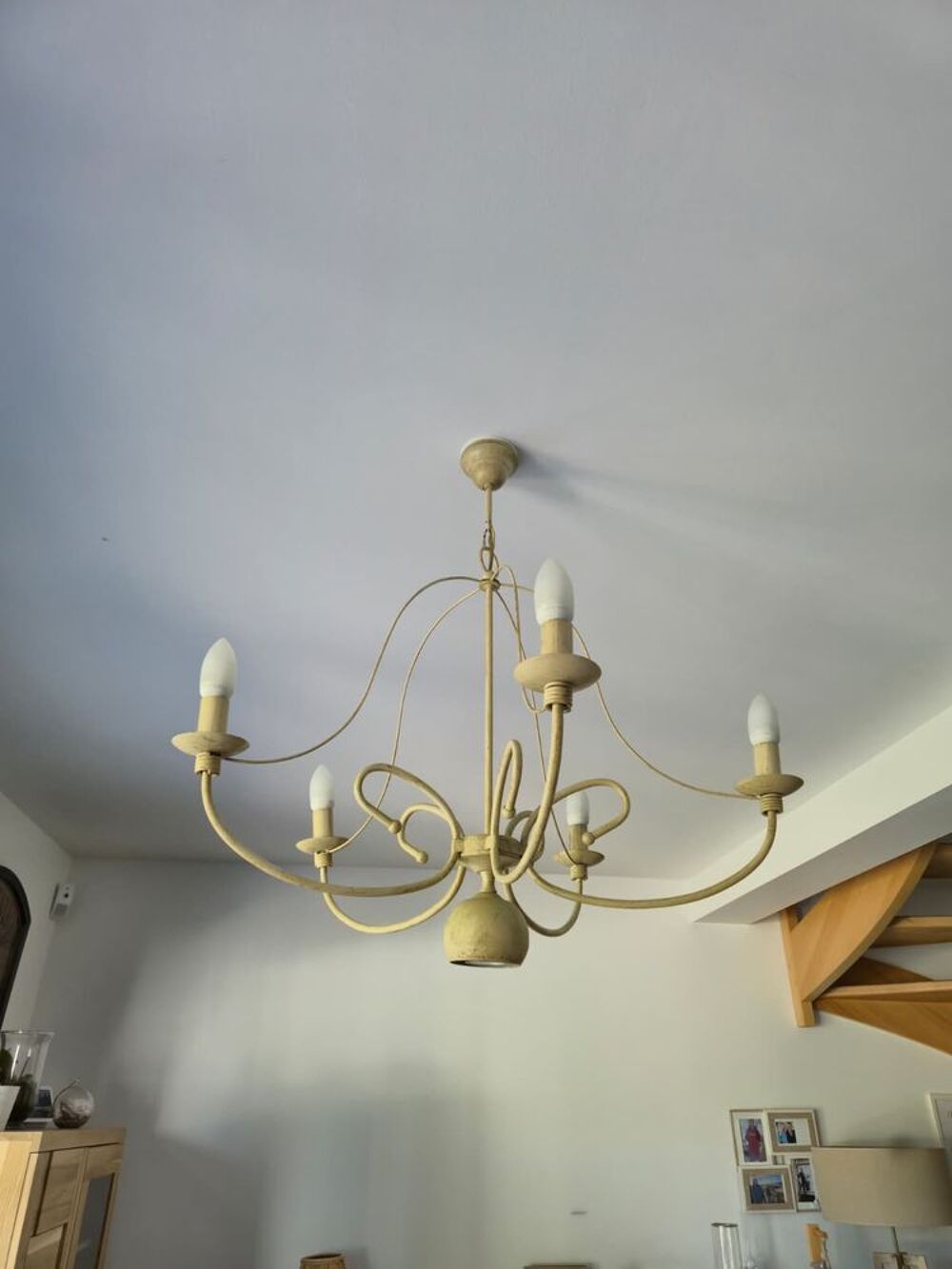 Lustre mod&egrave;le 5 branches style classique/vintage Décoration