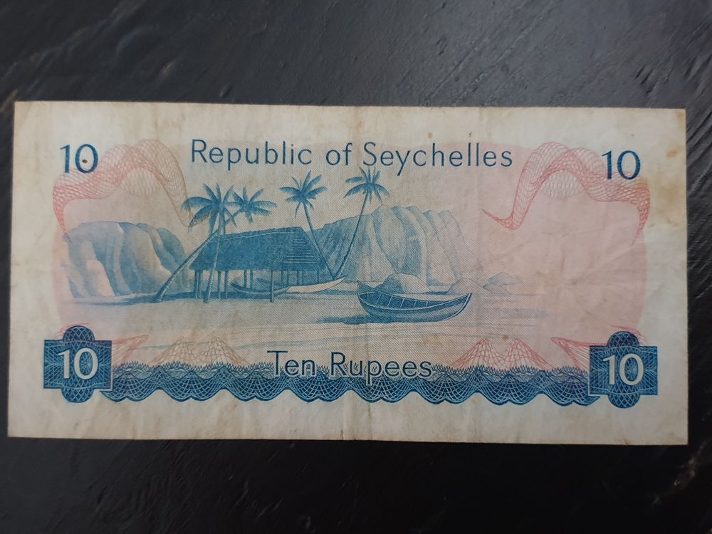 Billet 10 ruppees Seychelles 