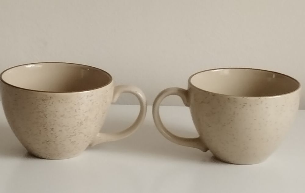Deux bols beige marron Hotesse Décoration