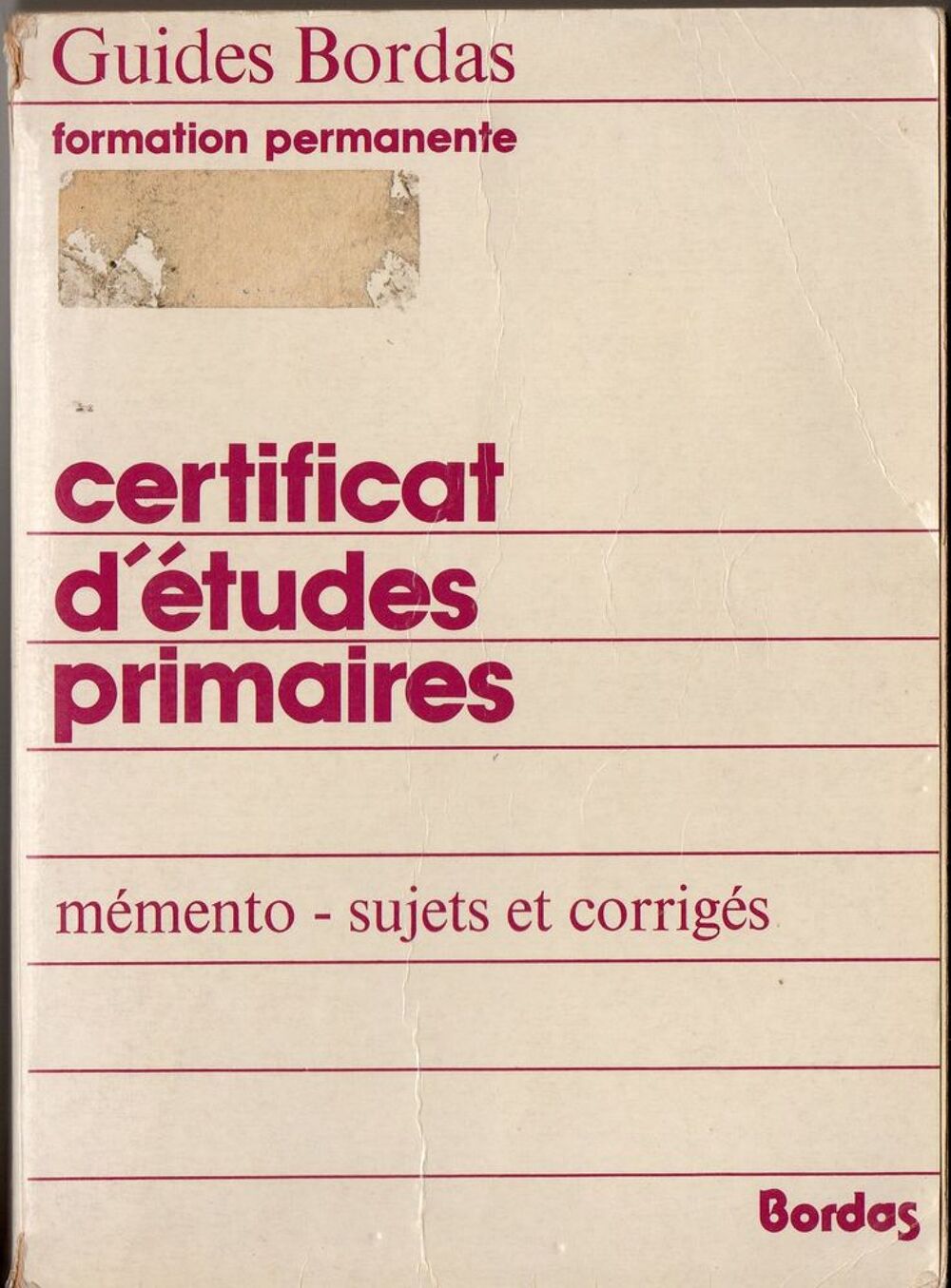 Certificat d'&eacute;tudes primaires - C.Michel, L.Hubert Livres et BD