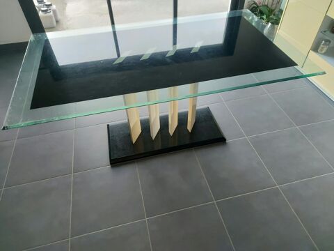Table de salle � manger en verre 100 Bohal (56)