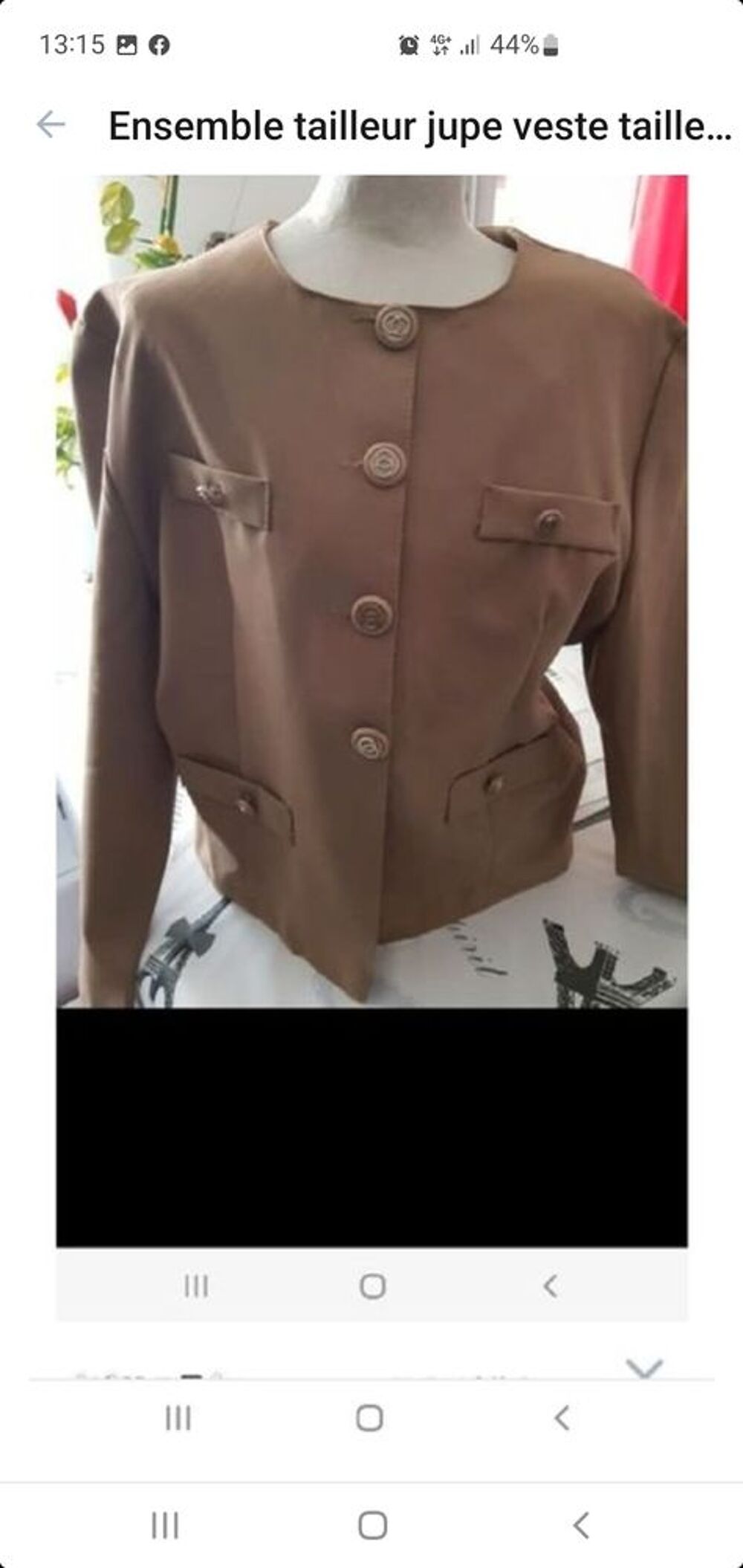 tailleur taupe taille 40 Vtements