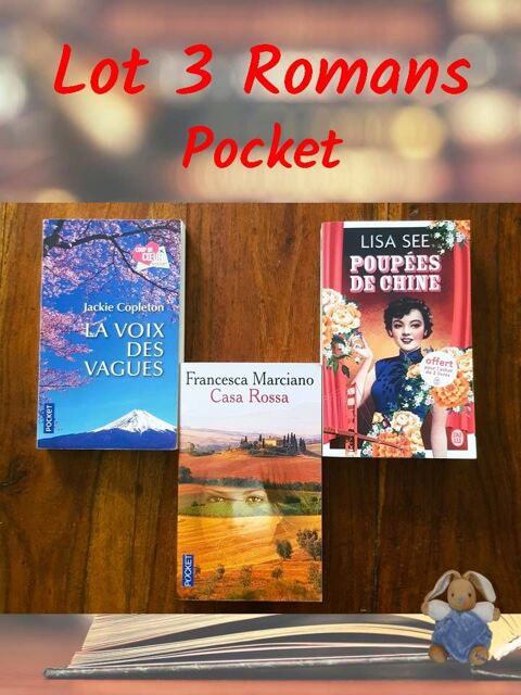 Littérature contemporaine - Lot 3 romans Poche Pocket 5 Bondoufle (91)