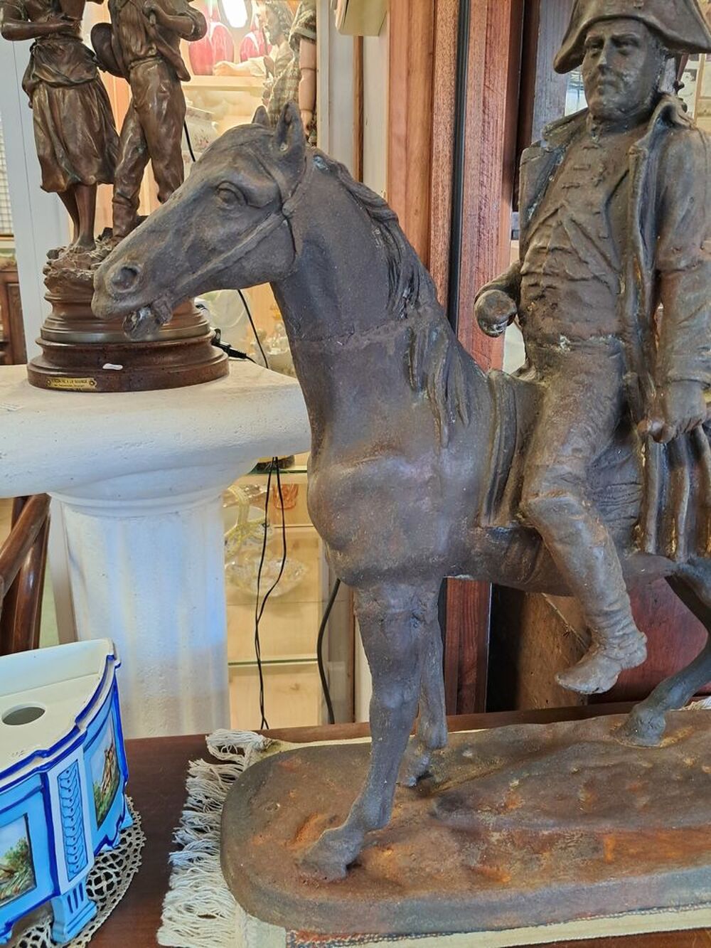 Statue, Sculpture Napol&eacute;on III en fonte Décoration