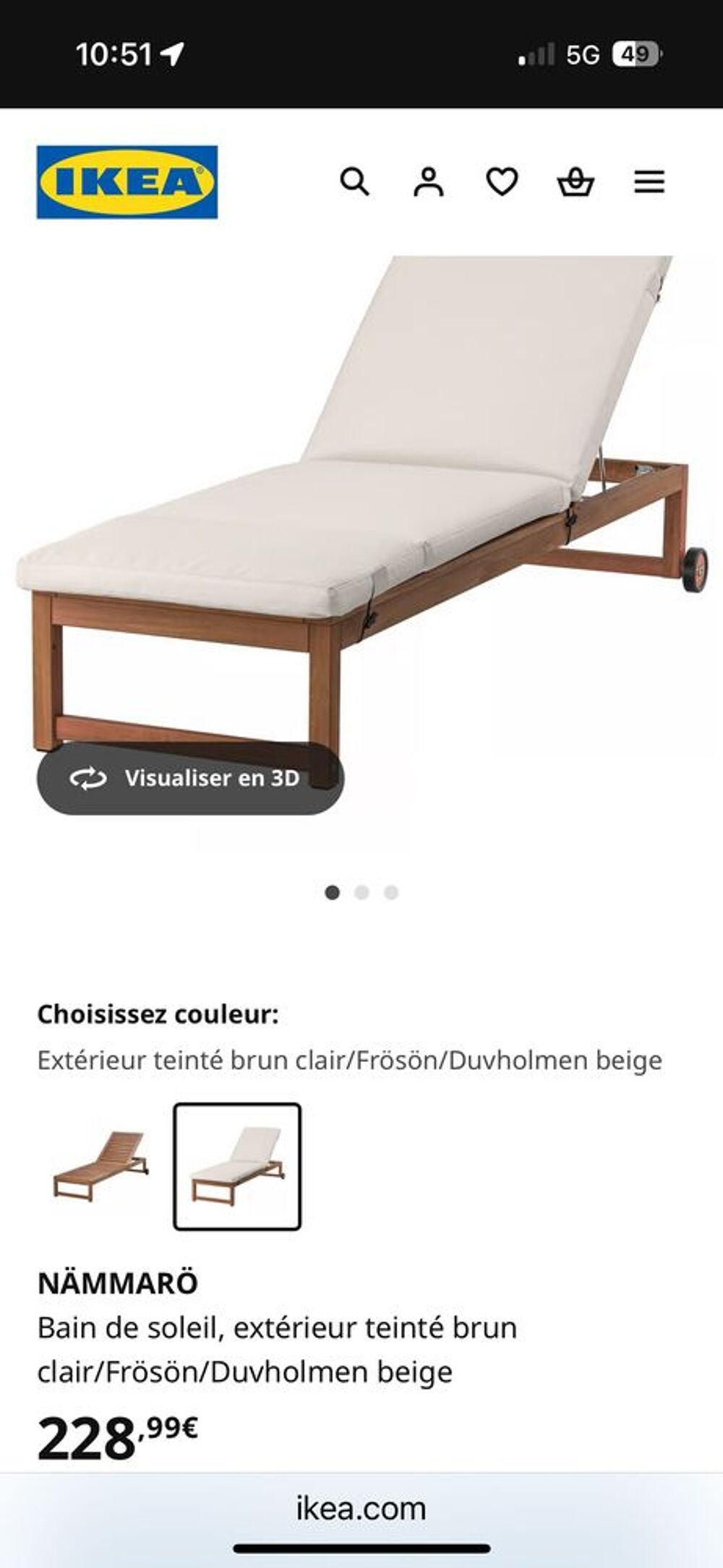 Transat IKEA Jardin
