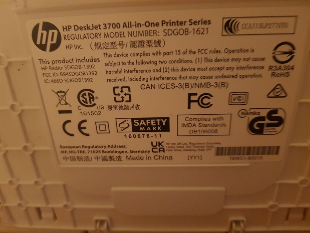 imprimante HP serie 3700 Matériel informatique