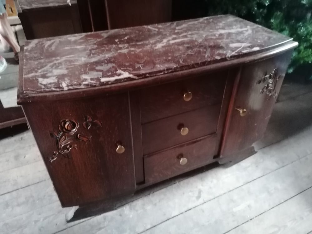 Meuble d'appoint : commode buffet bahut bas vintage en bois Meubles