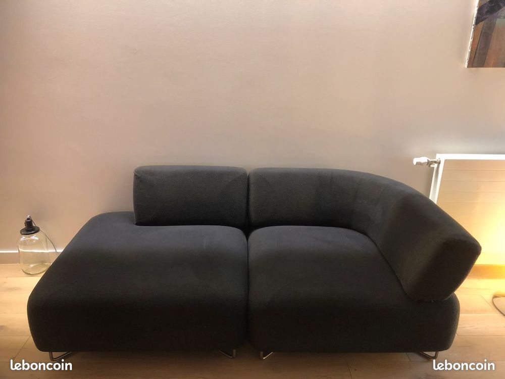 Canap&eacute; gris 3 places, tr&egrave;s bon &eacute;tat, BoConcept, 2 blocs Meubles