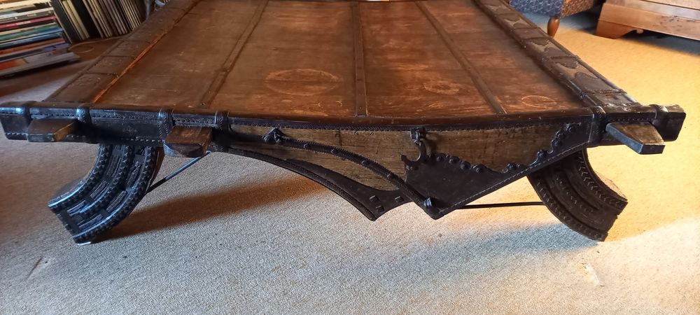 Table basse bois massif Roche Bobois Meubles