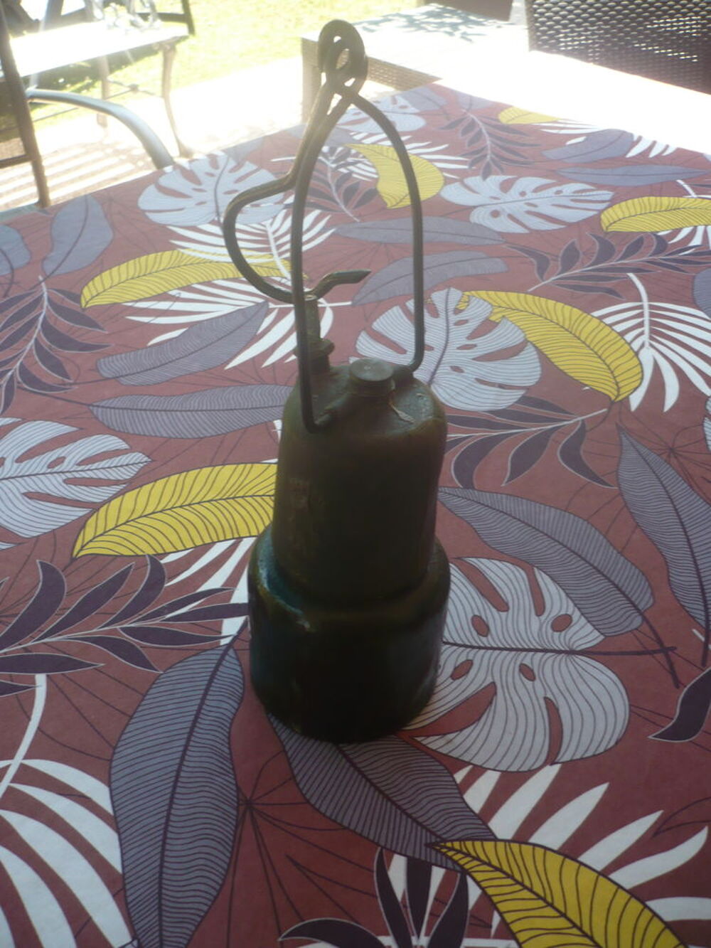 Ancienne lampe de mineur brevet&eacute; SGDS 