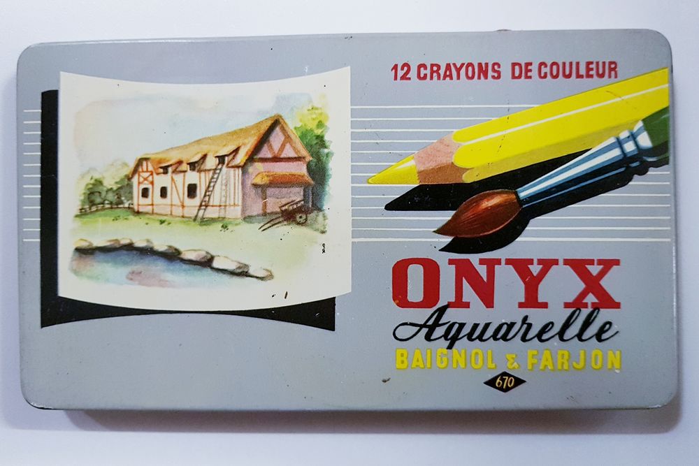 Bo&icirc;te de crayons de couleur Baignol &amp; Farjon 